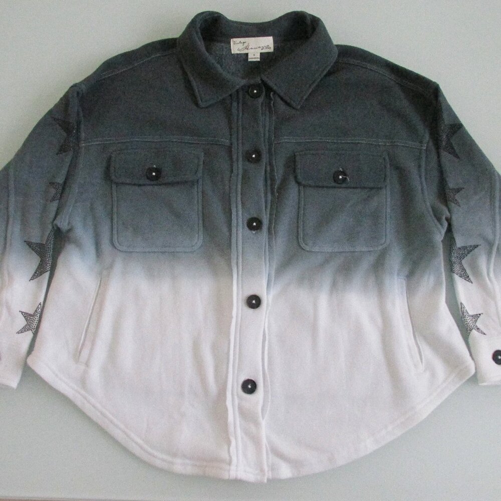 Vintage Havana (NWOT) Women's Button Front Oversized Fleece Top Size Small